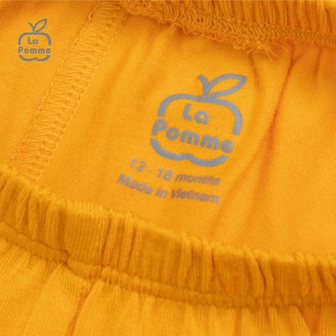  Bộ cộc tay La Pomme Teddy Bear - Hồng cam 