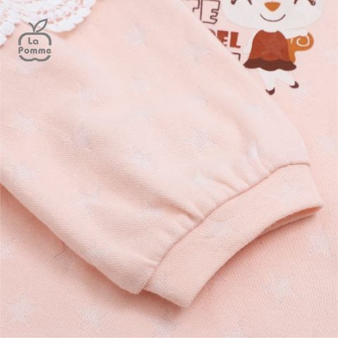  Bộ dài tay La Pomme Cute Squirrel Girl - Hồng 