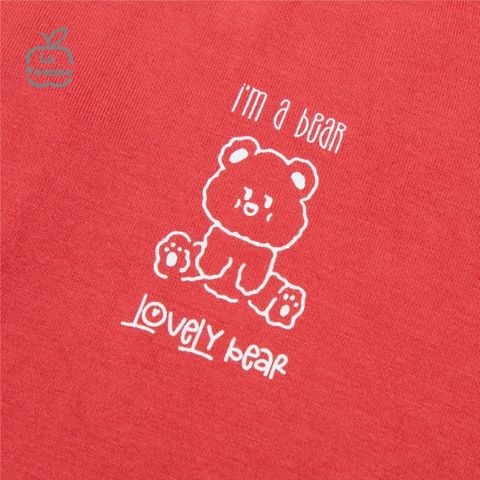  Bộ cộc tay La Pomme Teddy Bear - Tím than 