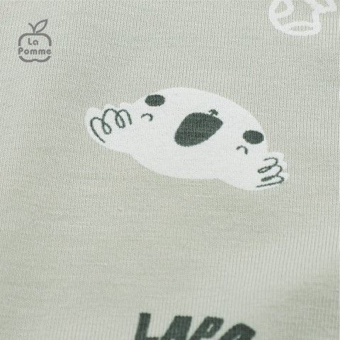  Bộ dài tay La Pomme cúc lệch Koala tinh nghịch - Ghi 