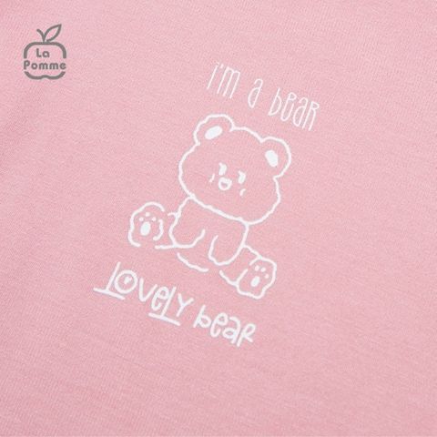  Bộ cộc tay La Pomme Teddy Bear - Đỏ 