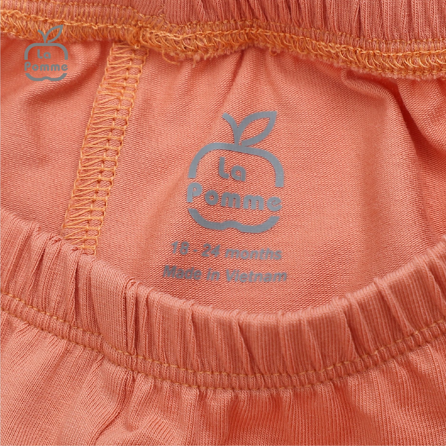  Bộ dài tay La Pomme Smiling Egg - Cam 