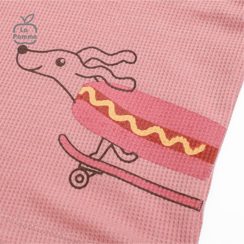  Bộ dài tay La Pomme Hotdog trượt ván - Be 