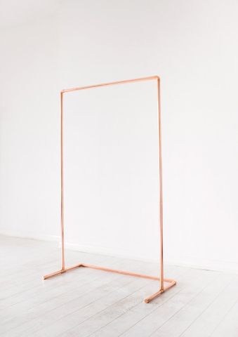  Minimal Copper Pipe Clothing Rail / Garment Rack / Clothes Storage 