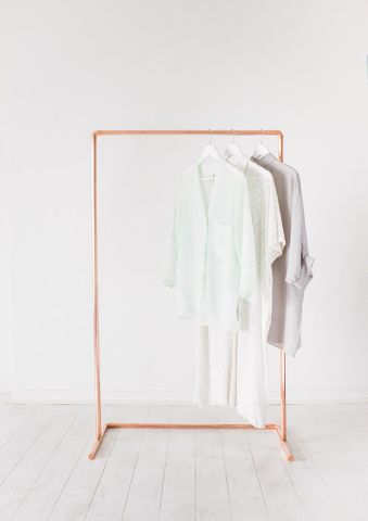  Minimal Copper Pipe Clothing Rail / Garment Rack / Clothes Storage 