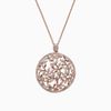 Rose Gold Diamond Vine Pendant