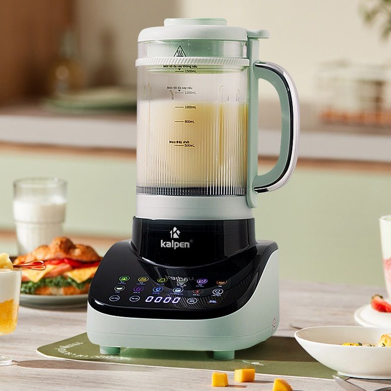 Máy làm sữa hạt chống ồn Kalpen H5 - Dung tích 1500ml - Công suất 1200W - Hàng chính hãng - Bảo hành 24 tháng