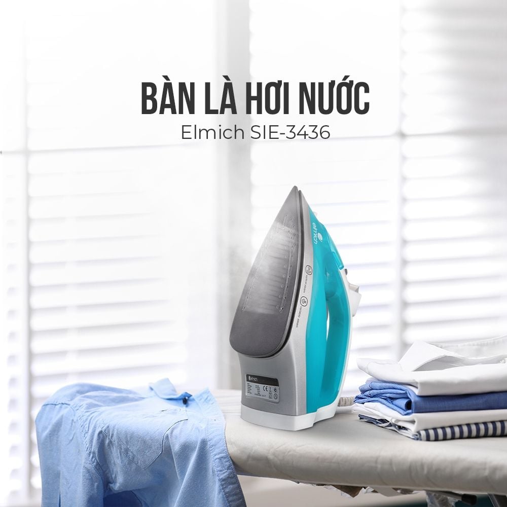 Bàn ủi hơi nước cao cấp Elmich SIE-3436 1200W 150ml