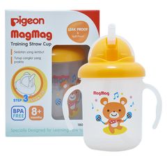 Bình uống nước Pigeon MagMag có ống hút 180ml