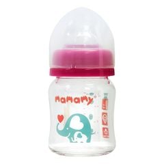 Bình sữa thủy tinh chống sặc và đầy hơi Mamamy 120ml