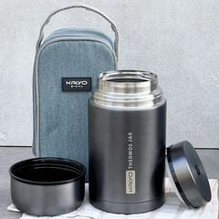 Bình ủ cháo giữ nhiệt inox 304 Kaiyo 750ml - 1000ml