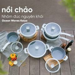 Nồi chảo nhôm đúc đáy từ Kaiyo Ocean Waves