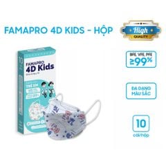 Khẩu trang y tế kháng khuẩn trẻ em cao cấp FAMAPRO 4D Kids