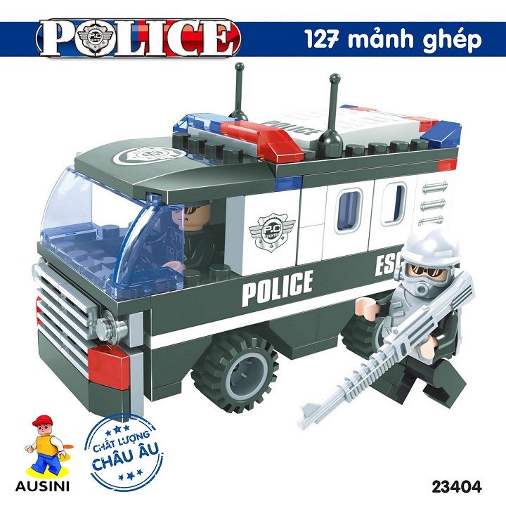 Lắp ráp lego - Mô hình sở cảnh sát Ausini No. 23404