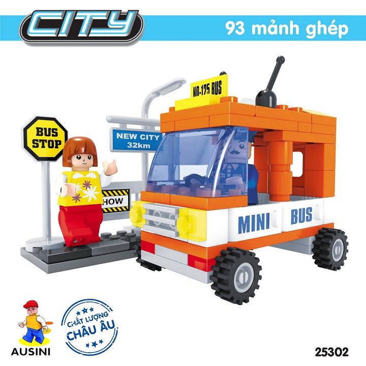 Lắp ráp lego - Mô hình thành phố hiện đại Ausini No. 25302