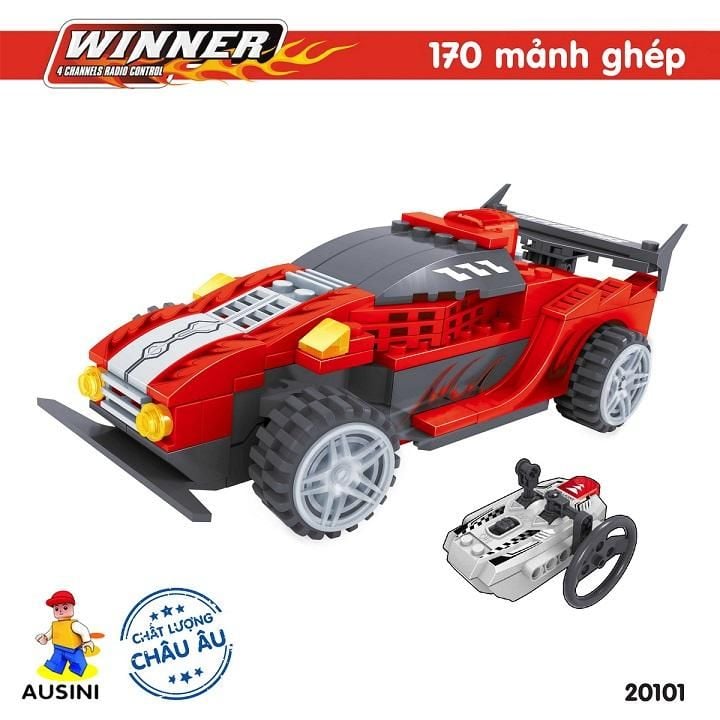 Lắp ráp lego - Xe đua điều khiển Ausini No. 20101