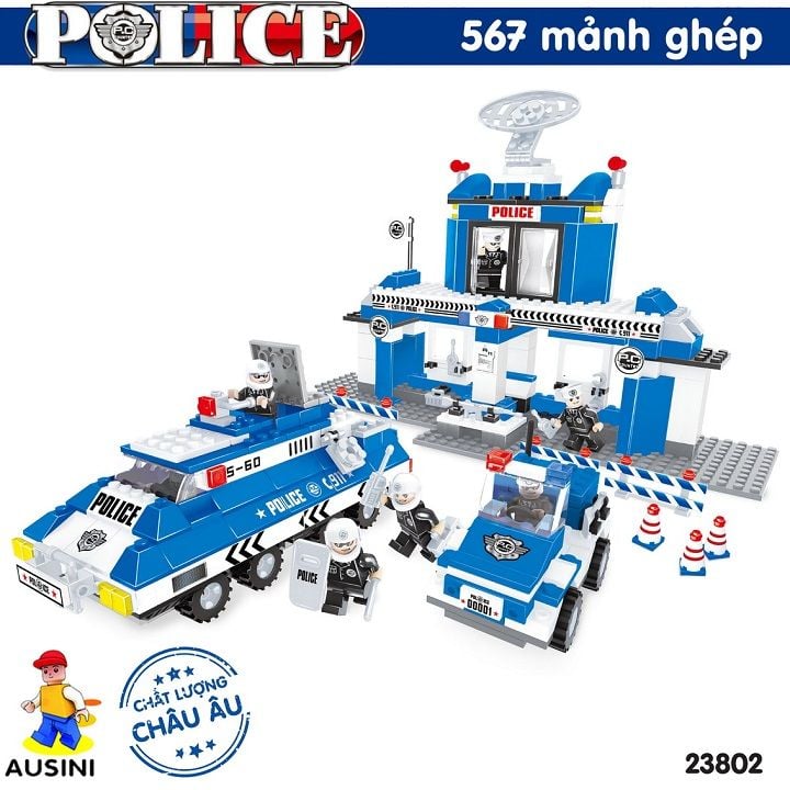 Lắp ráp lego - Mô hình sở cảnh sát Ausini No. 23802