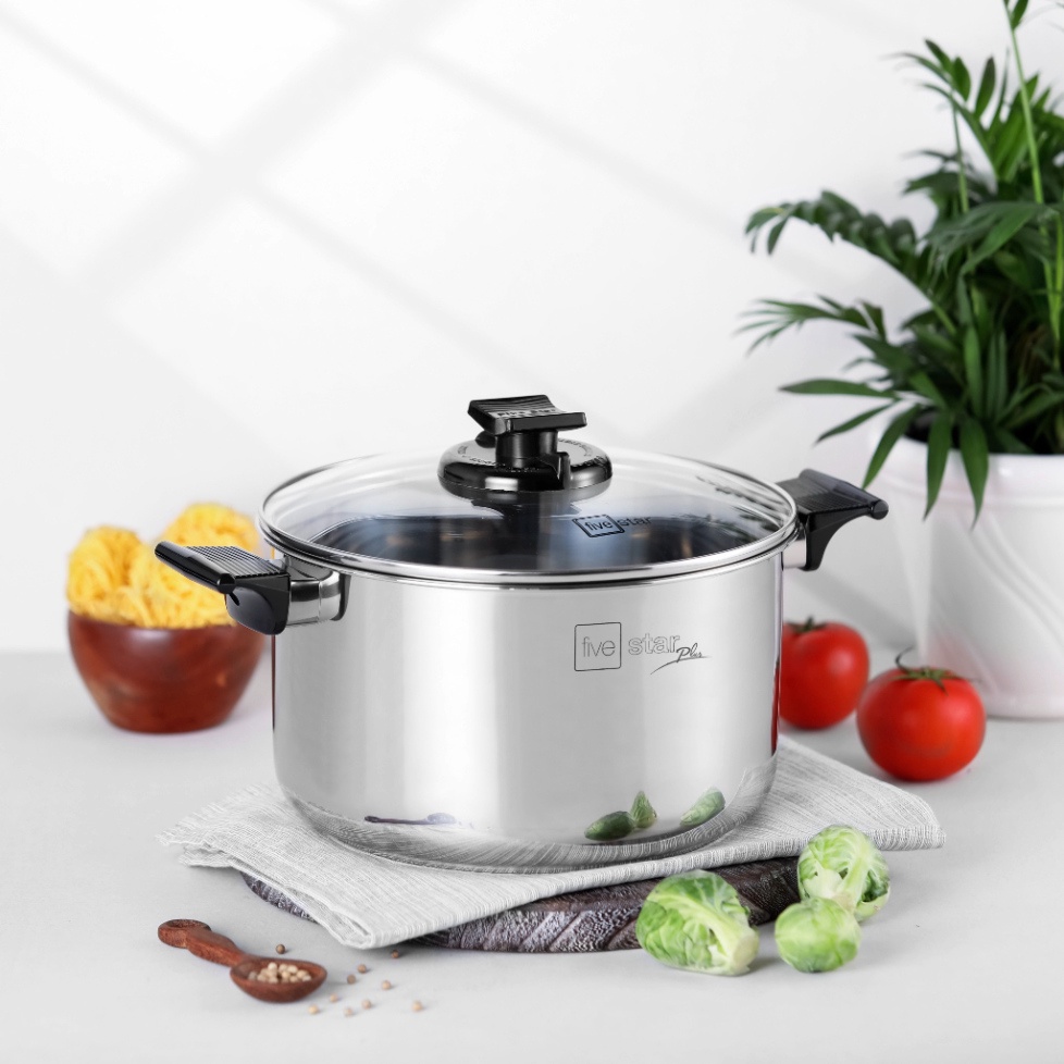 Nồi inox 304 đáy từ Fivestar quai nhựa chống nóng an toàn - 16cm / 18cm / 20cm / 22cm / 24cm / 26cm