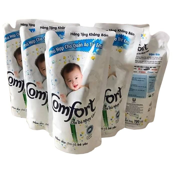 Combo 5 túi Nước xả vải Comfort cho da nhạy cảm 700ml