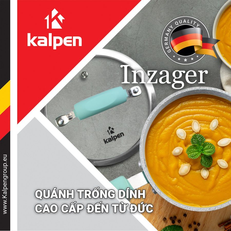 Quánh chống dính cao cấp đáy từ phẳng Kalpen Inzager 16cm