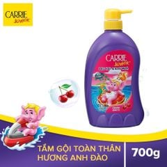 Sữa tắm gội toàn thân Carrie Junior 2 trong 1 hương Cherry chai 700g