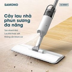 Cây lau nhà phun sương đa năng SAMONO SCM001 đầu xoay 360 hai chế độ lau khô ướt