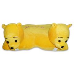 Gối đi xe máy 2 đầu hình Gấu Pooh (màu vàng)