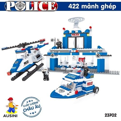 Lắp ráp lego - Mô hình sở cảnh sát Ausini No. 23702