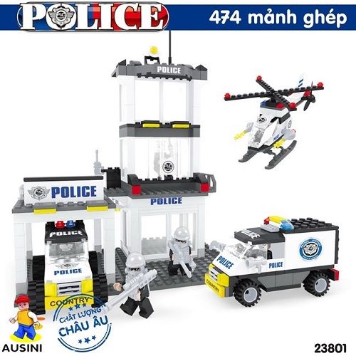 Lắp ráp lego - Mô hình sở cảnh sát Ausini No. 23801