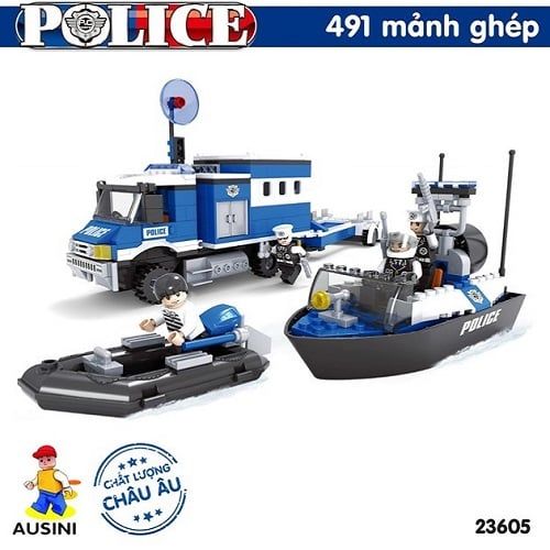 Lắp ráp lego - Mô hình sở cảnh sát Ausini No. 23605