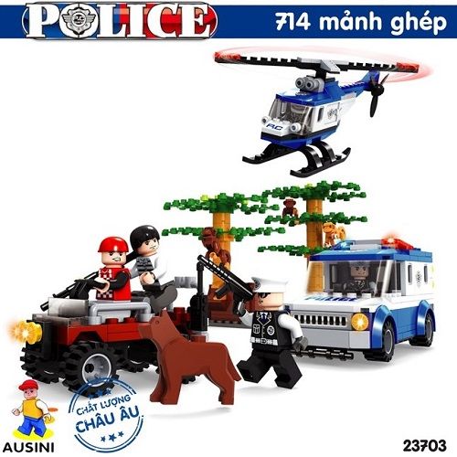 Lắp ráp lego - Mô hình sở cảnh sát Ausini No. 23703