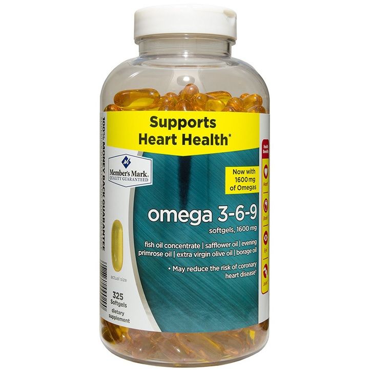 Viên uống dầu cá Omega 3-6-9 Supports Heart Health