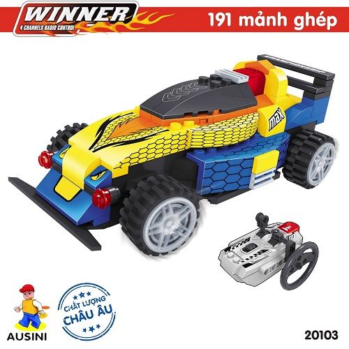 Lắp ráp lego - Xe đua điều khiển Ausini No. 20103