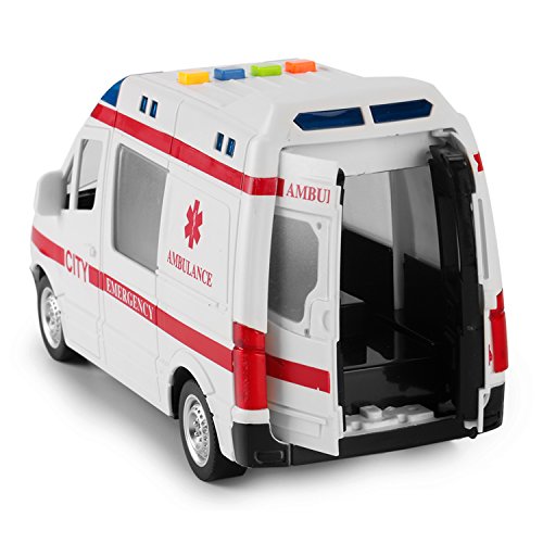Đồ chơi Mô hình xe cứu thương Wenyi có đèn và âm thanh tỷ lệ 116  A2ZMART