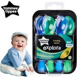 Tommee Tippee Explora Feeding Spoons Boy 4Pk - set 4 thia Tommee xanh cho be trai tu 6m+