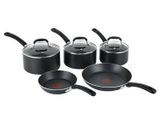 Tefal Premium Non-stick Cookware Set with Induction, 5 Pieces - Black