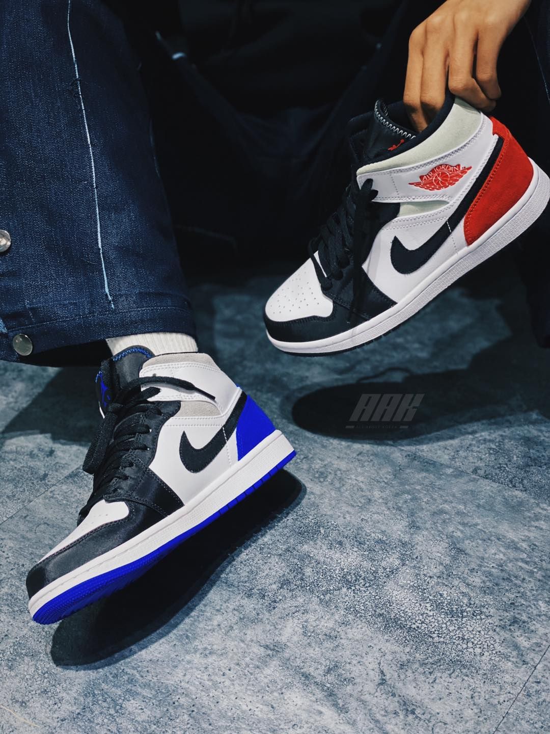 jordan 1 mid se union black toe