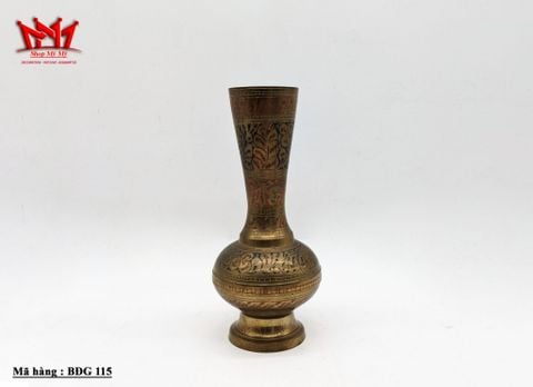  Bình hoa bằng Đồng chạm khắc tay xuất xứ tại Ấn Độ 