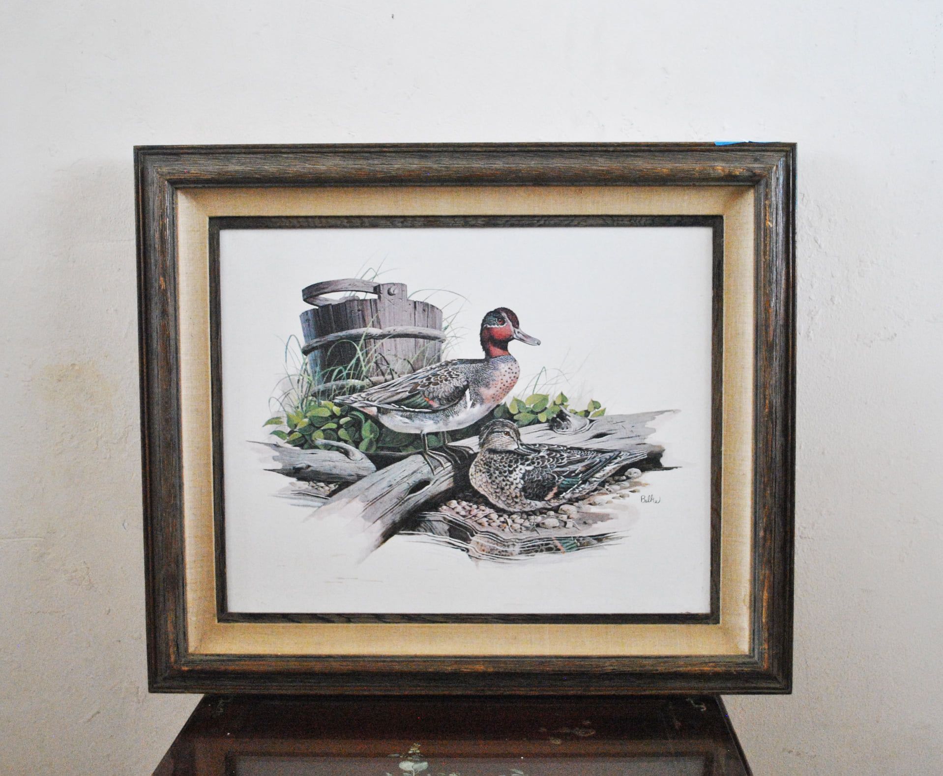 Tranh sơn dầu hình 2 con vịt của Châu Âu