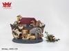 Chặn cửa Noah's Ark cổ điển nặng và rất bền. Nó được làm bằng gang.