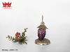 Hủ đựng gia vị, muối tiêu được làm bằng thủy tinh hình 2 chùm nho khung mạ bạc.