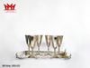 Bộ 6 ly đồng mạ bạc của Tây Ban Nha cao 18cm