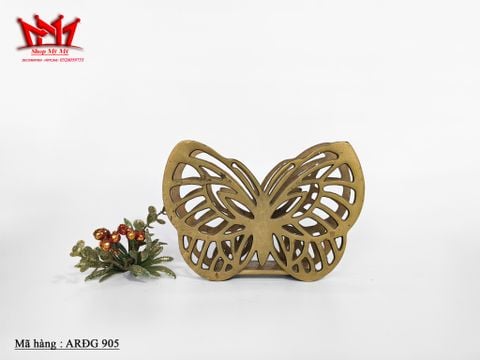  Kệ ngăn giấy bằng đồng cổ điển hình con bướm. 