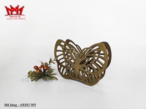  Kệ ngăn giấy bằng đồng cổ điển hình con bướm. 