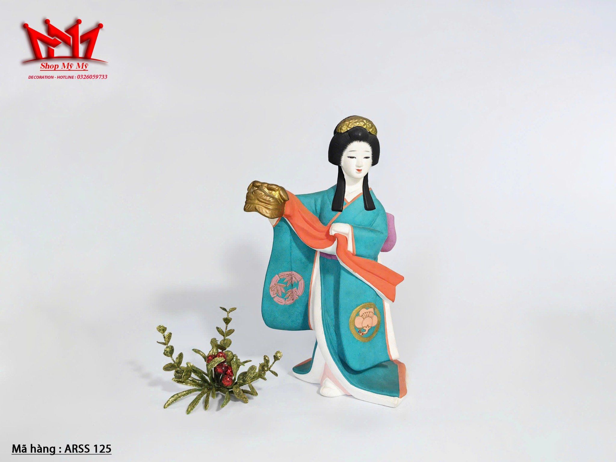 Bộ sưu tập Hamilton Nghệ thuật của Tượng Kabuki. ( Tượng cô gái Nhật )