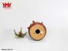 Đất sét nung Peru ,Peru Quinua . Nghệ thuật dân gian, đồ gốm chân nến 3 nhánh.