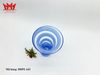 Bình thủy tinh nghệ thuật xoáy màu xanh coban  của Ba Lan.
