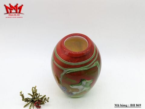  Bình thủy tinh nghệ thuật Retro studio cổ điển, hàng cực kì hiếm 