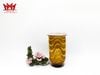 Lọ hoa thủy tinh cổ điển màu hổ phách được sưu tầm nhập từ Mỹ.