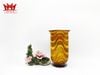 Lọ hoa thủy tinh cổ điển màu hổ phách được sưu tầm nhập từ Mỹ.